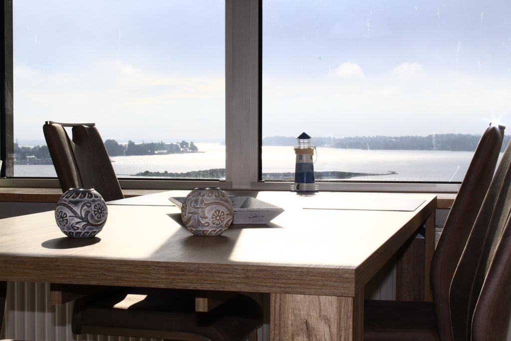 Ostseefjord-Schlei-Blick Im Wikingturm Schleswig Exteriör bild